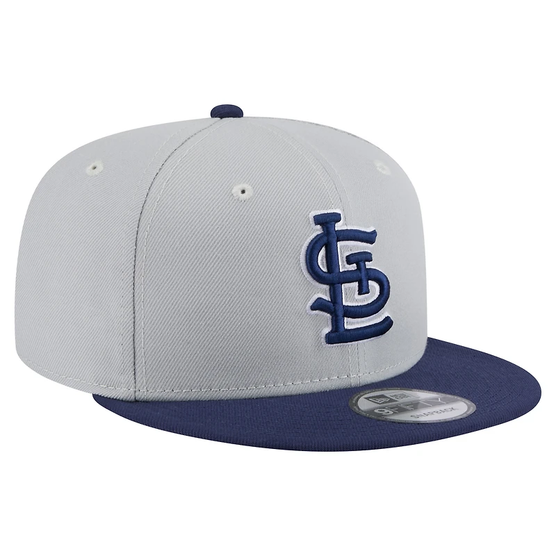 Men's New Era Gray/Navy St. Louis Cardinals 2-Tone Color Pack 9FIFTY Snapback Hat