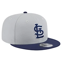 Men's New Era Gray/Navy St. Louis Cardinals 2-Tone Color Pack 9FIFTY Snapback Hat