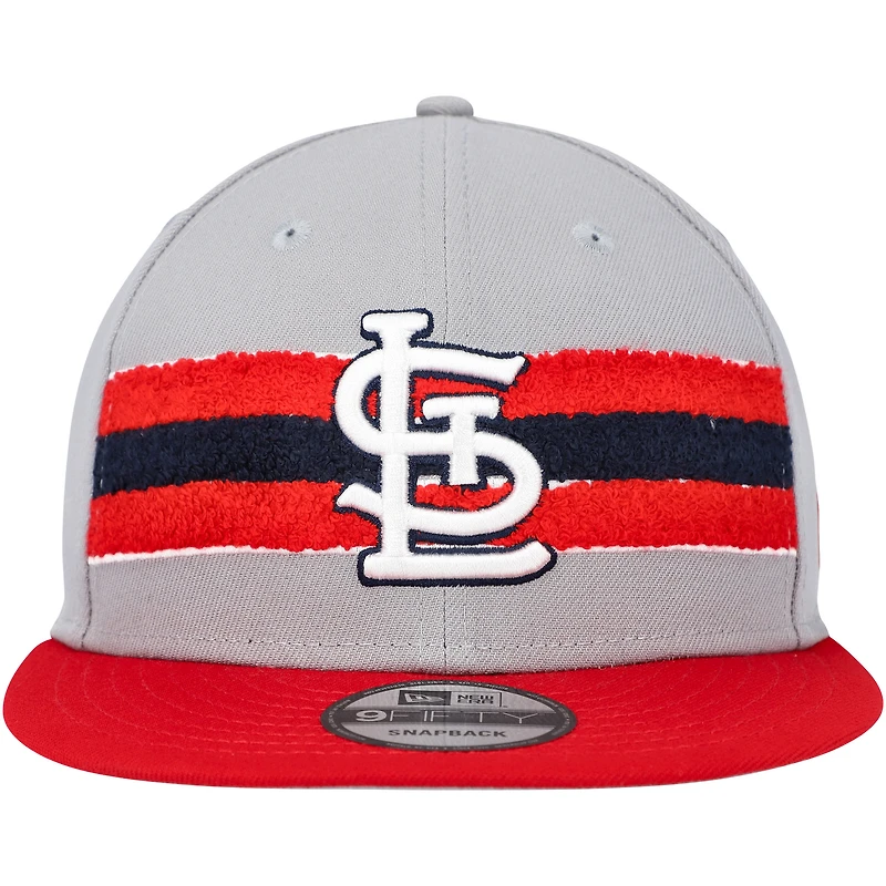 Casquette rouge Snapback 9FIFTY St. Louis Cardinals Band New Era pour homme