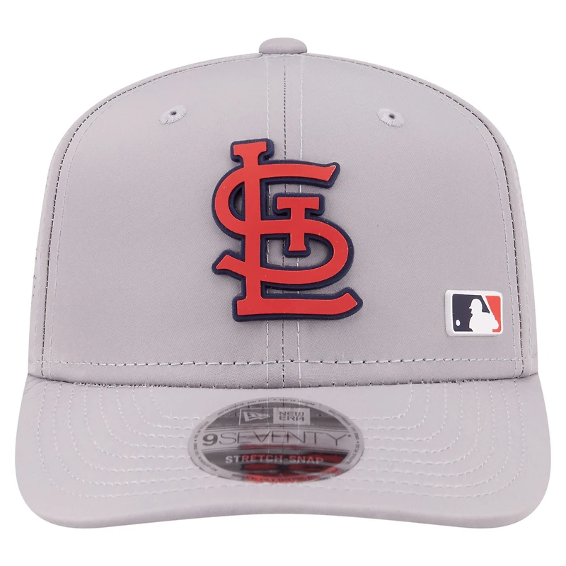 Men's New Era Gray St. Louis Cardinals Laser Perforated 9SEVENTY Adjustable Hat