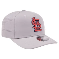 Men's New Era Gray St. Louis Cardinals Laser Perforated 9SEVENTY Adjustable Hat