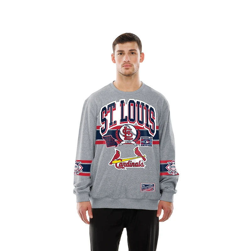 Sweat-shirt New Era Sport Classics gris pour homme, modèle St. Louis Cardinals