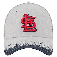 Men's New Era Gray St. Louis Cardinals Visor Paint Splatter 39THIRTY Flex Hat