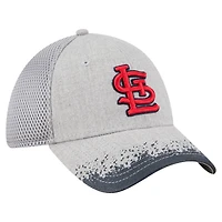 Men's New Era Gray St. Louis Cardinals Visor Paint Splatter 39THIRTY Flex Hat