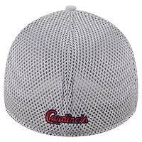 Casquette New Era 39THIRTY Flex grise pour homme, motif éclaboussures de peinture, des Cardinals St. Louis