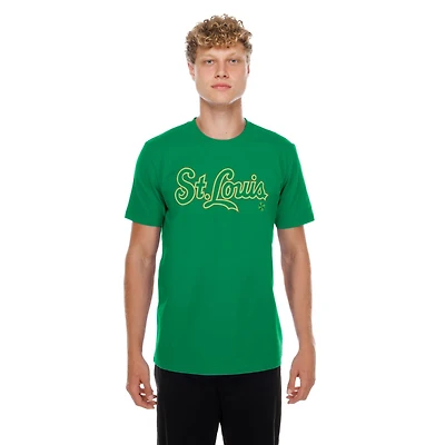 T-shirt New Era vert pour homme, St. Louis Cardinals, édition spéciale Saint-Patrick 2026