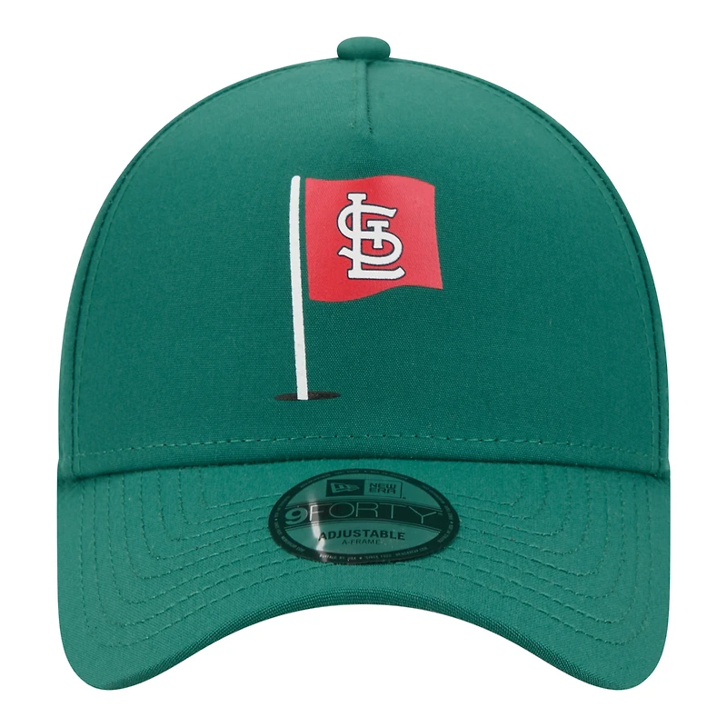 Casquette ajustable New Era verte St. Louis Cardinals Pin Seeker 9FORTY pour homme