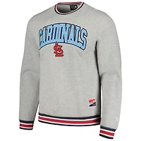 Sweat-shirt à enfiler classique Throwback des Cardinals de St. Louis gris chiné New Era pour hommes