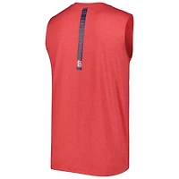 Men's New Era Heather Red St. Louis Cardinals Team Muscle Tank Top