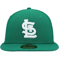 Casquette ajustée 59FIFTY pour homme avec logo blanc des Cardinals de Saint-Louis Kelly New Era
