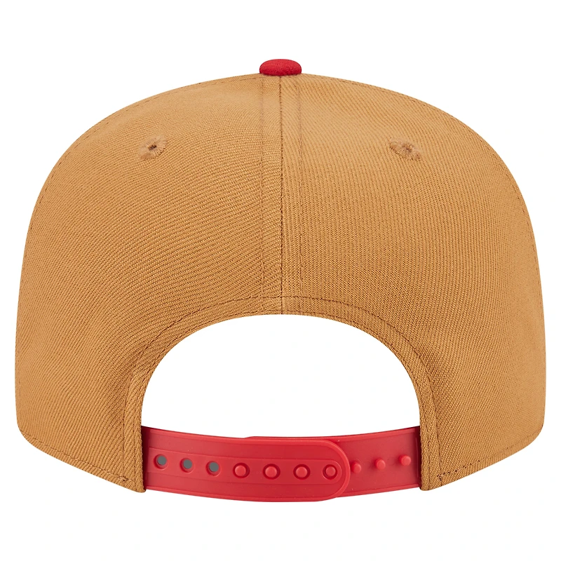 Men's New Era Khaki/Red St. Louis Cardinals Ice Cream 9FIFTY Snapback Hat