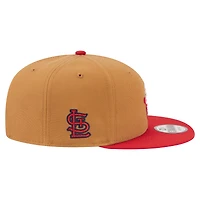 Men's New Era Khaki/Red St. Louis Cardinals Ice Cream 9FIFTY Snapback Hat