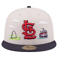 Men's New Era  Khaki St. Louis Cardinals City Icon 59FIFTY Fitted Hat