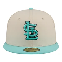 Men's New Era Turquoise/Charcoal St. Louis Cardinals Two-Tone Color Pack 59FIFTY Fitted Hat