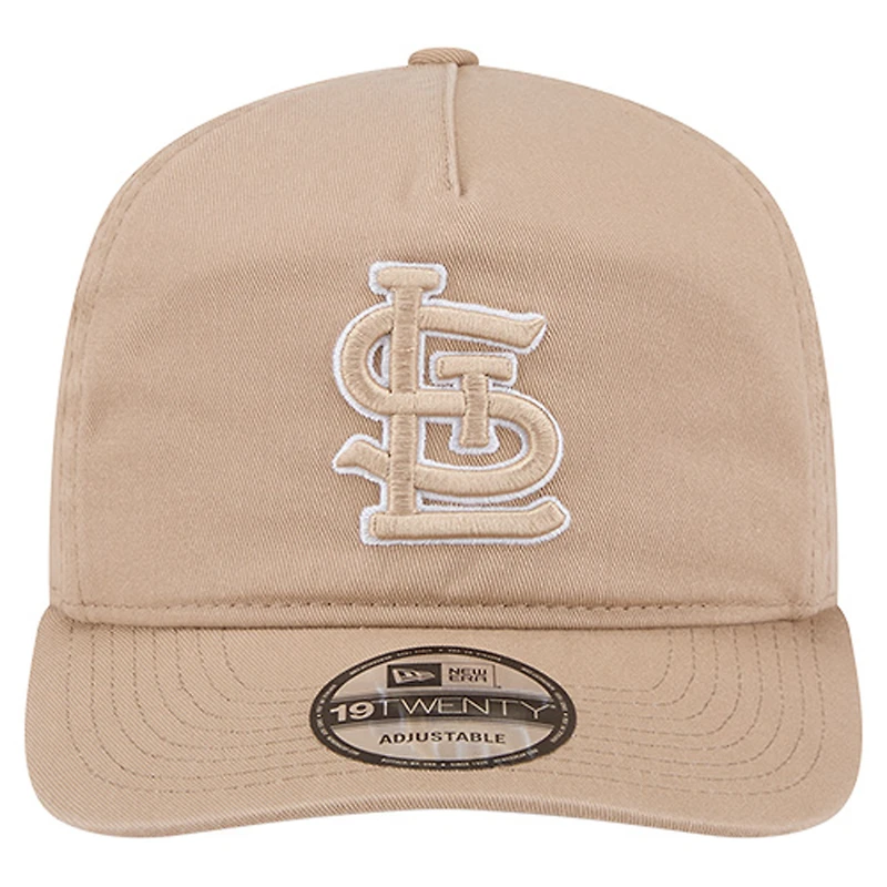 Men's New Era Light Beige St. Louis Cardinals Cam 19TWENTY Adjustable Hat
