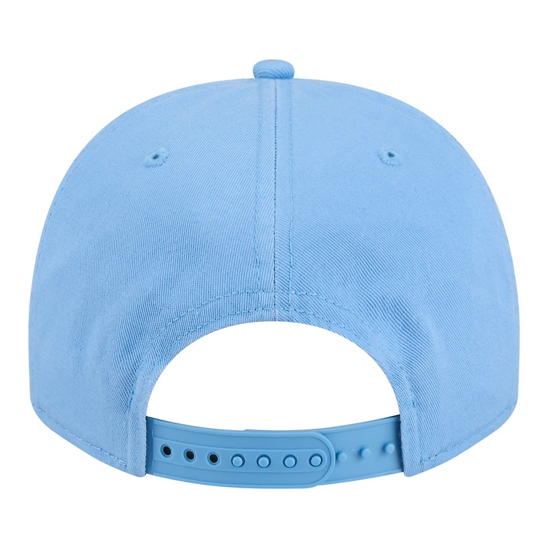 Casquette snapback New Era bleu clair pour homme, modèle 9FIFTY Historic A-Frame, commémorant les champions des Séries mondiales de 1982 des Cardinals de Saint-Louis.