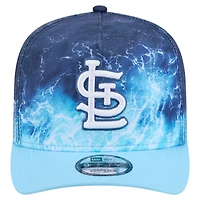 Casquette snapback New Era bleu clair St. Louis Cardinals Deep Water Pre-Curved 9FIFTY pour homme