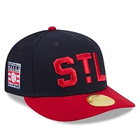 Casquette ajustée New Era 59FIFTY à profil bas, bleu marine et rouge, St. Louis Cardinals, édition 2026, Temple de la renommée du baseball
