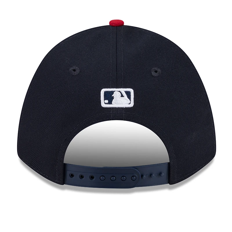 Casquette ajustable New Era 9FORTY M-Crown bleu marine/rouge pour homme, modèle St. Louis Cardinals, intronisation au Temple de la renommée du baseball 2026