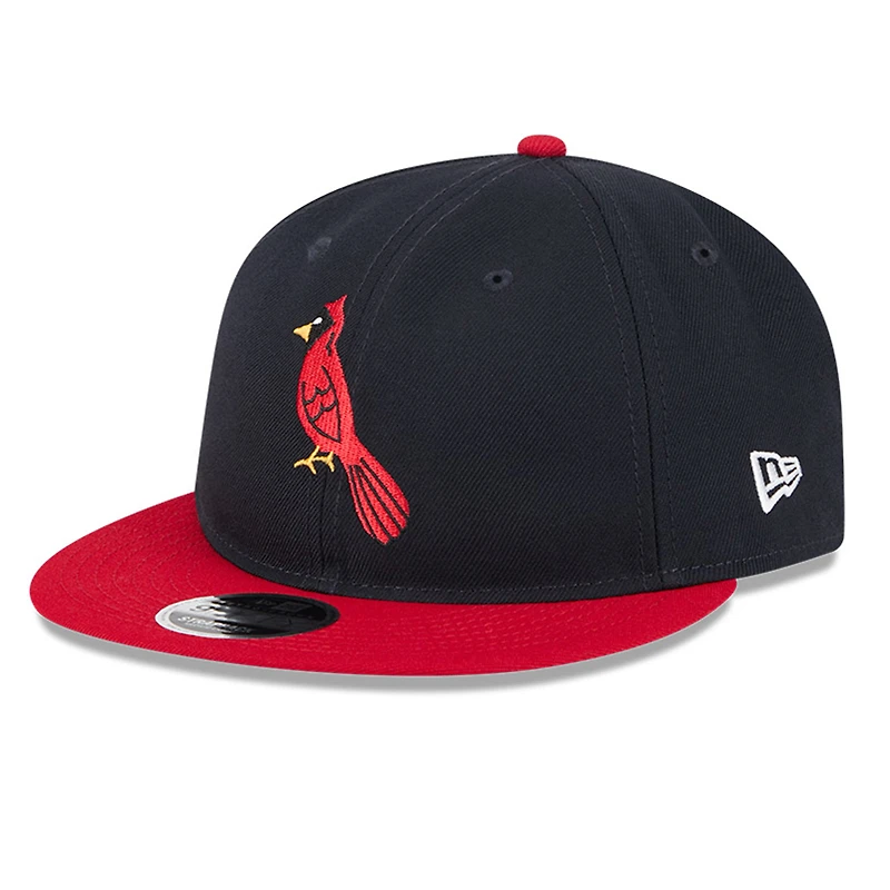 Men's New Era Navy/Red St. Louis Cardinals Baseball Hall of Fame Retro Crown 9FIFTY Adjustable Hat