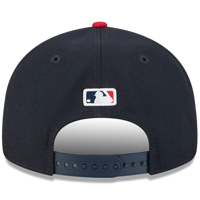 Men's New Era Navy/Red St. Louis Cardinals Baseball Hall of Fame Retro Crown 9FIFTY Adjustable Hat
