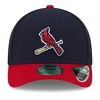 Casquette ajustable New Era 9FORTY bleu marine/rouge pour homme St. Louis Cardinals