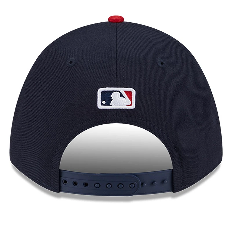 Casquette ajustable New Era 9FORTY bleu marine/rouge pour homme St. Louis Cardinals