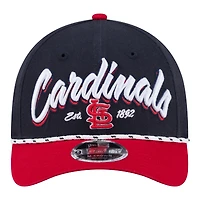 Men's New Era Navy/Red St. Louis Cardinals Team Loyal 9FORTY M-Crown Adjustable Hat