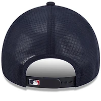 Casquette trucker ajustable New Era Apex 9FORTY bleu marine pour homme, modèle St. Louis Cardinals 2026.