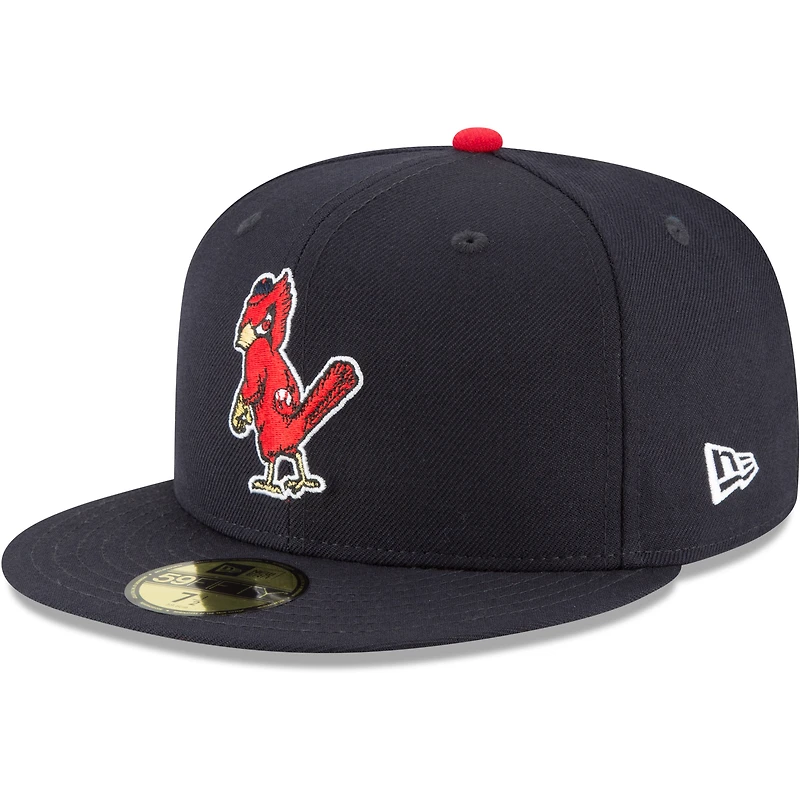 Casquette ajustée New Era 59FIFTY en laine, collection Cooperstown, St. Louis Cardinals, bleu marine
