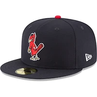 Casquette ajustée New Era 59FIFTY en laine, collection Cooperstown, St. Louis Cardinals, bleu marine