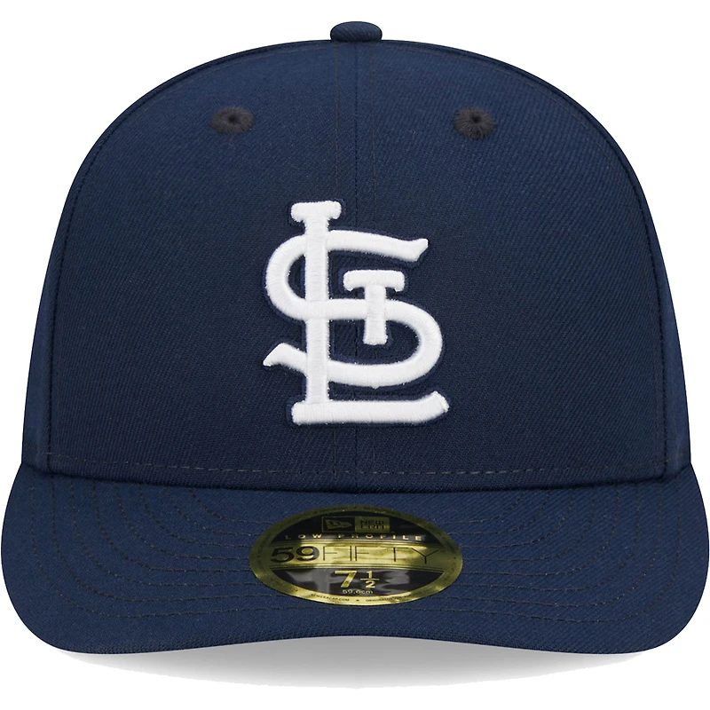 Casquette ajustée 59FIFTY pour homme des St. Louis Cardinals Oceanside à profil bas bleu marine New Era