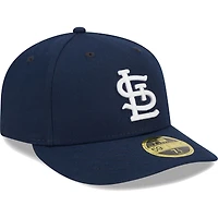 Men's New Era Navy St. Louis Cardinals Oceanside Low Profile 59FIFTY Fitted Hat