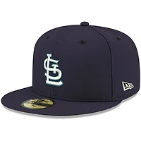Casquette ajustée 59FIFTY bleu marine avec logo St. Louis Cardinals pour homme New Era