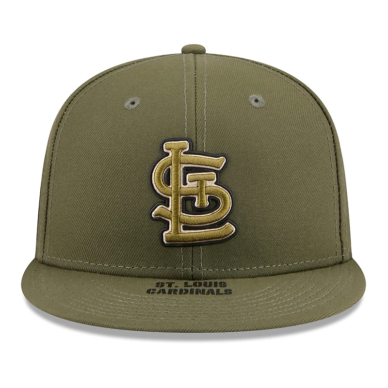 Men's New Era Olive St. Louis Cardinals 2026 Armed Forces Day 59FIFTY Fitted Hat