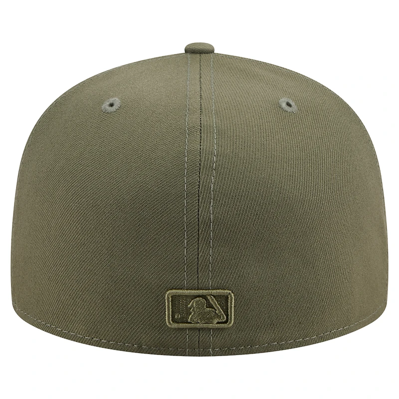 Men's New Era Olive St. Louis Cardinals Color Pack A-Frame 59FIFTY Fitted Hat