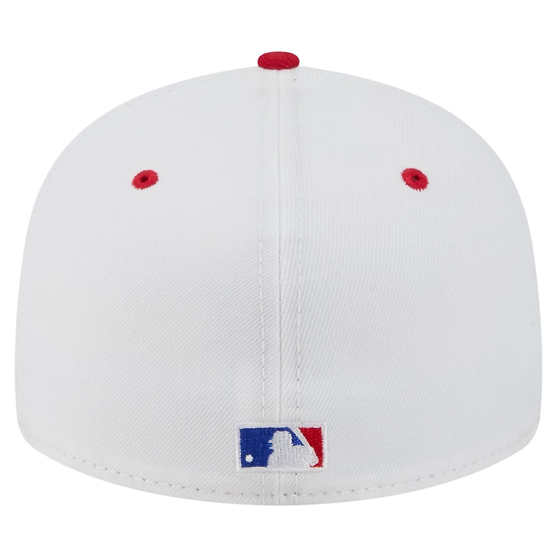 Casquette ajustée New Era Ozzie Smith blanche 59FIFTY des Cardinals de Saint-Louis pour homme