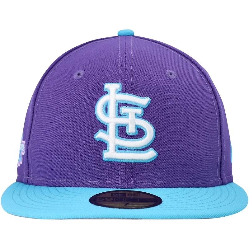 Casquette ajustée Vice 59FIFTY pour homme des St. Louis Cardinals New Era violette