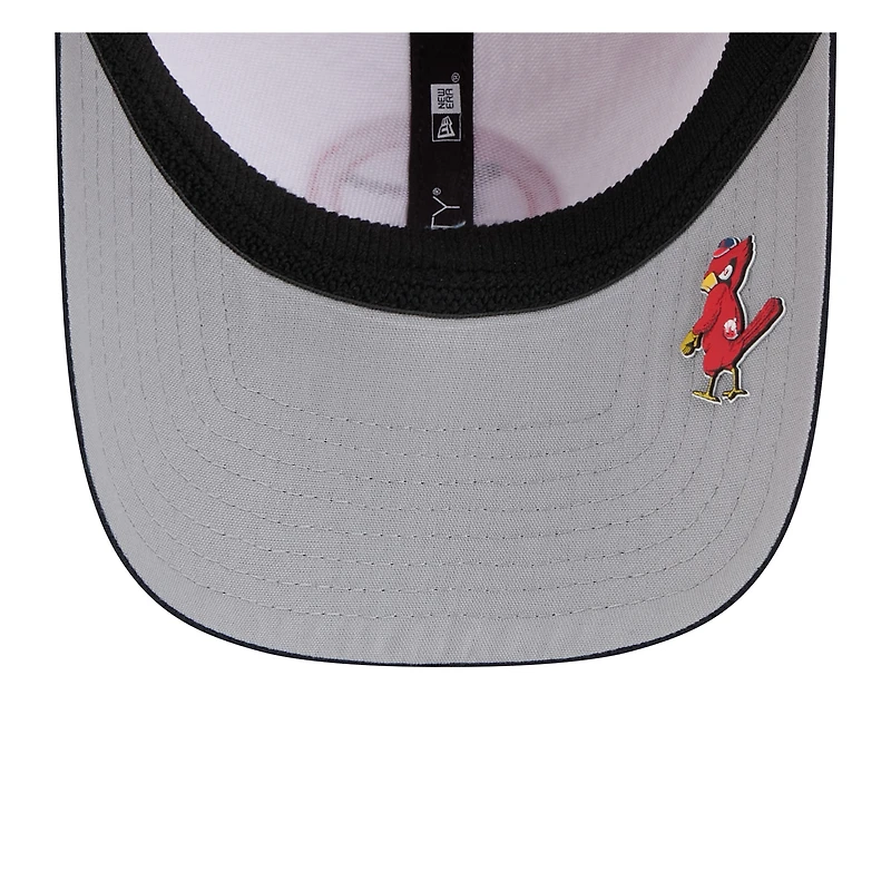 Men's New Era Red/Black St. Louis Cardinals 2025 MLB Clubhouse 39THIRTY Flex Hat