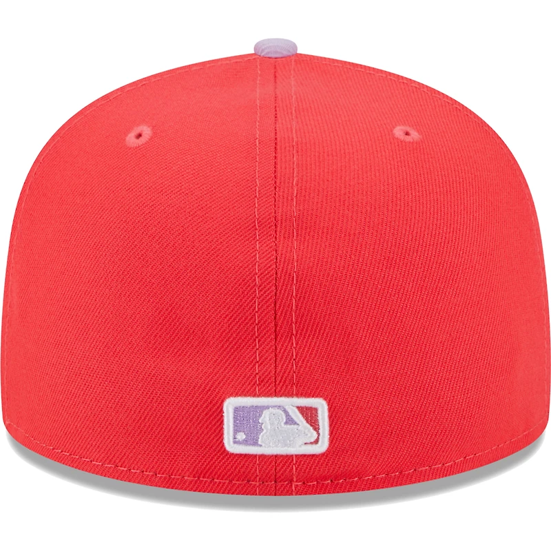 Casquette ajustée 59FIFTY Spring Color Two-Tone pour homme des Cardinals de Saint-Louis New Era rouge/lavande
