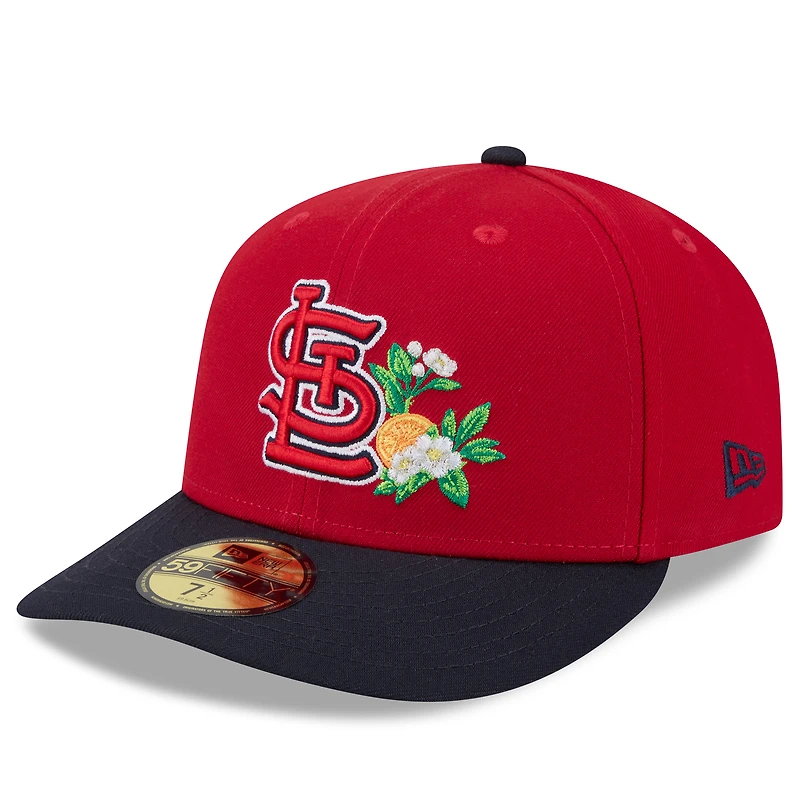 Casquette ajustée New Era rouge/marine St. Louis Cardinals 2026 Spring Training 59FIFTY pour homme