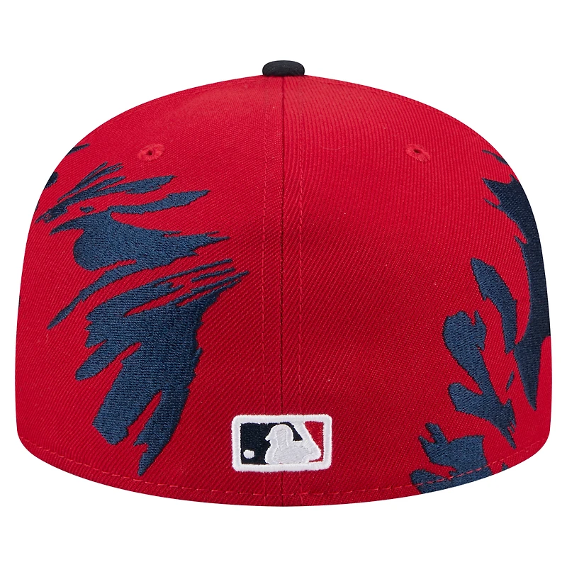 Men's New Era Red/Navy St. Louis Cardinals Retro Pattern 59FIFTY Fitted Hat