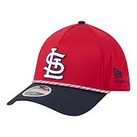 Men's New Era Red/Navy St. Louis Cardinals Rope M-Crown A-Frame 39THIRTY Flex Hat
