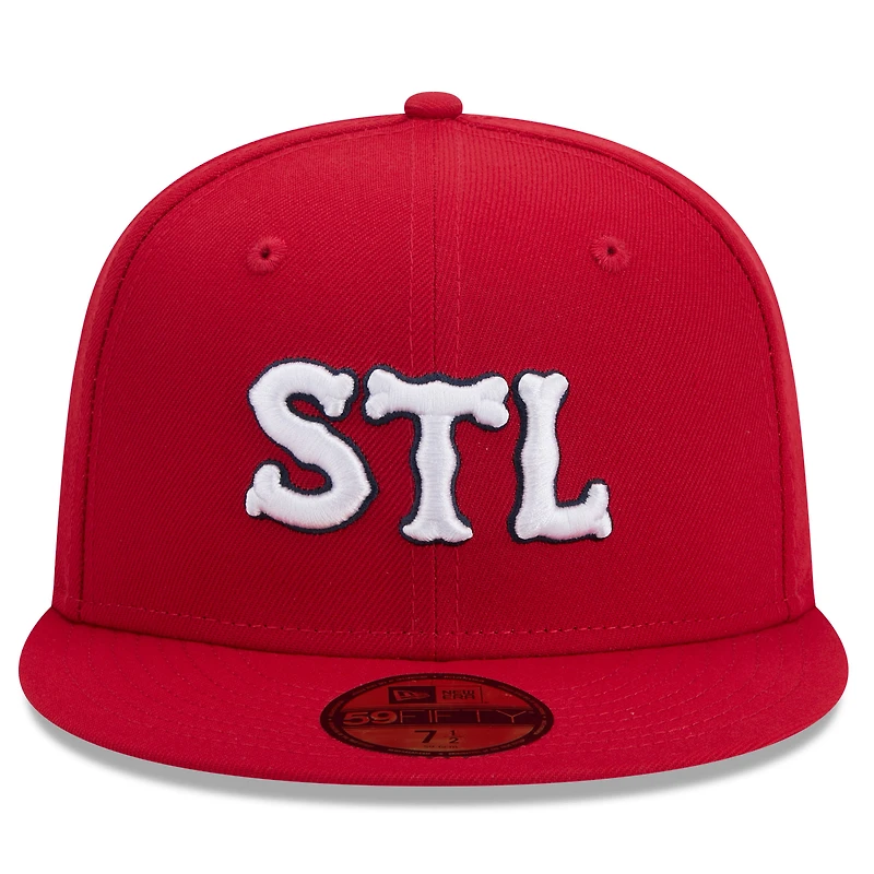 Men's New Era Red St. Louis Cardinals 2024 City Connect 59FIFTY Fitted Hat