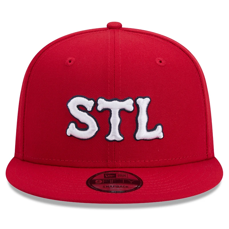 Men's New Era Red St. Louis Cardinals 2024 City Connect 9FIFTY Snapback Hat
