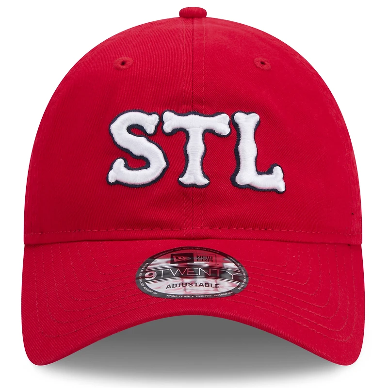 Casquette réglable rouge St. Louis Cardinals 2024 City Connect 9TWENTY New Era pour homme