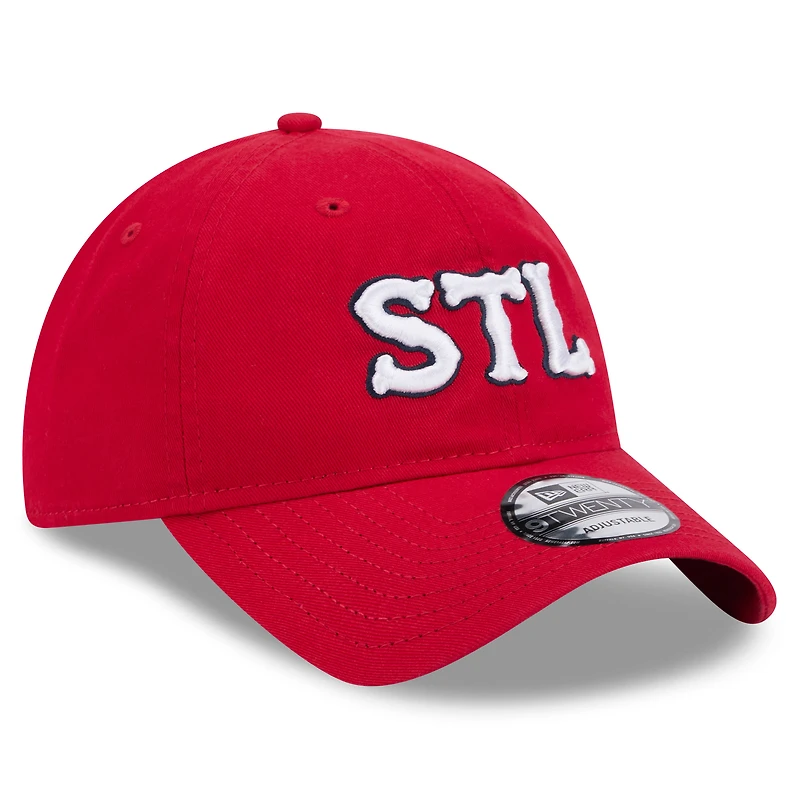 Casquette réglable rouge St. Louis Cardinals 2024 City Connect 9TWENTY New Era pour homme