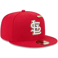 Men's New Era  Red St. Louis Cardinals 2025 59FIFTY Day Fitted Hat with Pins