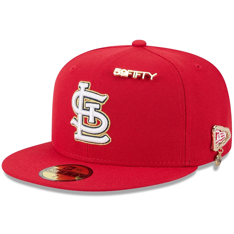 Casquette ajustée 59FIFTY Day 2025 rouge des Cardinals de Saint-Louis pour homme New Era avec épingles
