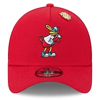 Men's New Era  Red St. Louis Cardinals 2025 Big League Chew A-Frame 9FORTY Adjustable Trucker Hat